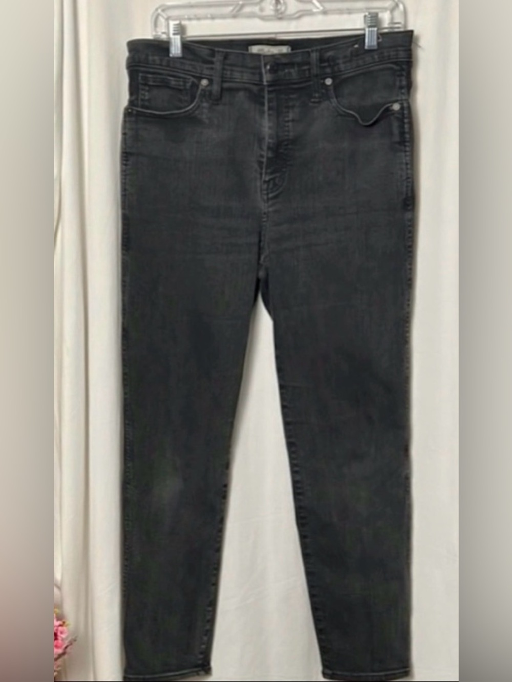 Madewell Women's Black High Rise Stovepipe Jeans Size 31
